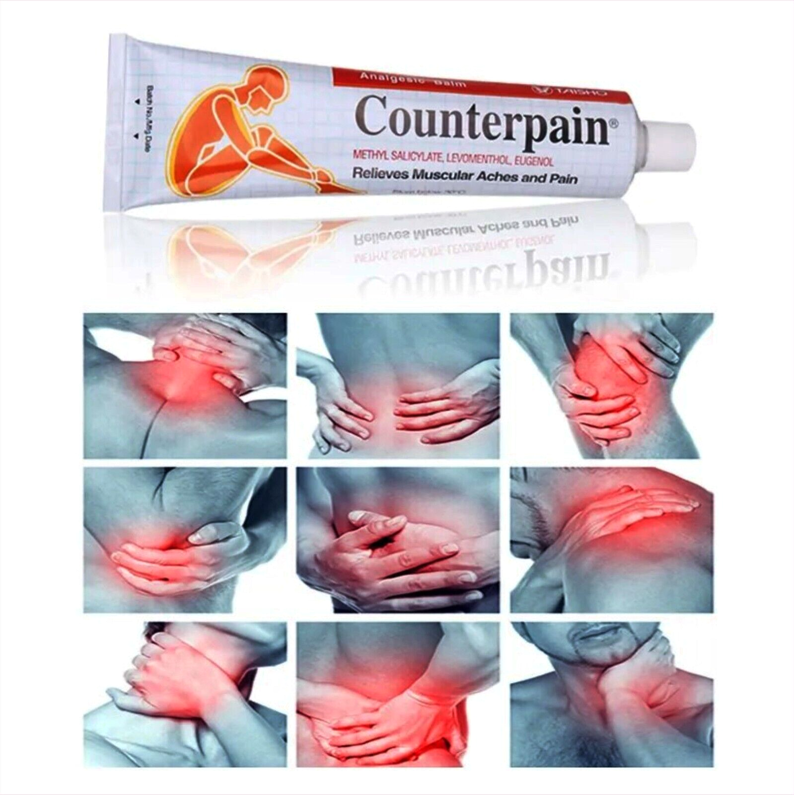 Counterpain HR, Hot Formula Analgesic Balm Relieves Muscle Aches & Stiffness