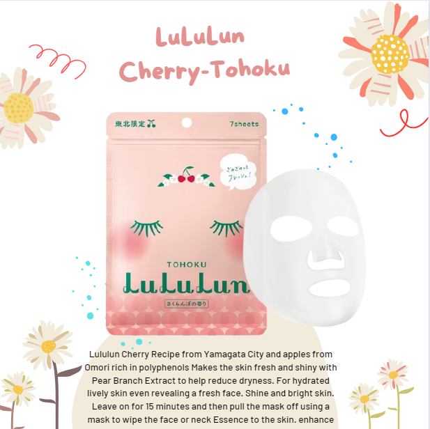 LuLuLun Cherry Tohoku Face Mask