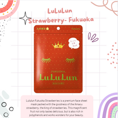 LuLuLun Strawberry Fukuoka Face Mask