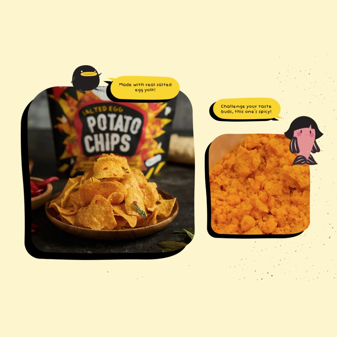 IRVINS Super Mario Hot Boom Salted Egg Potato Chips