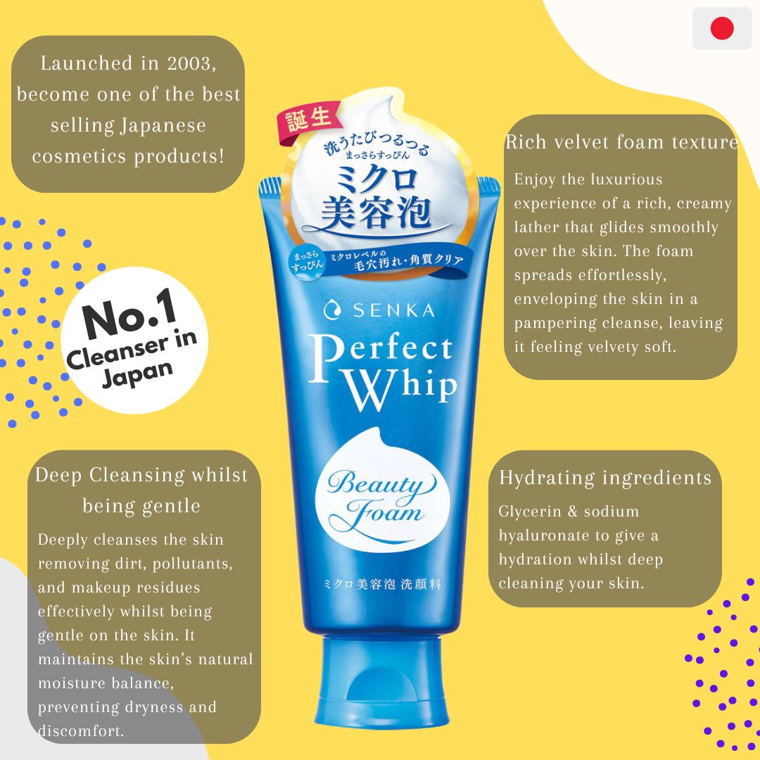 Shiseido Senka Perfect Whip Original - No.1 Cleanser in Japan